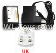 Wltoys Q323 Parts-10-07 Charger and Balance charger(With UK Version Plug),Wltoys Q323 RC Quadcopter Drone Spare Parts Accessories,Wltoys Model Q323-B Q323-C Q323-E Replacement Accessories